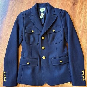 Fossil wool coat navy blue NWT